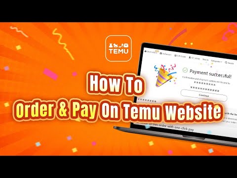 How to order and pay on Temu Website